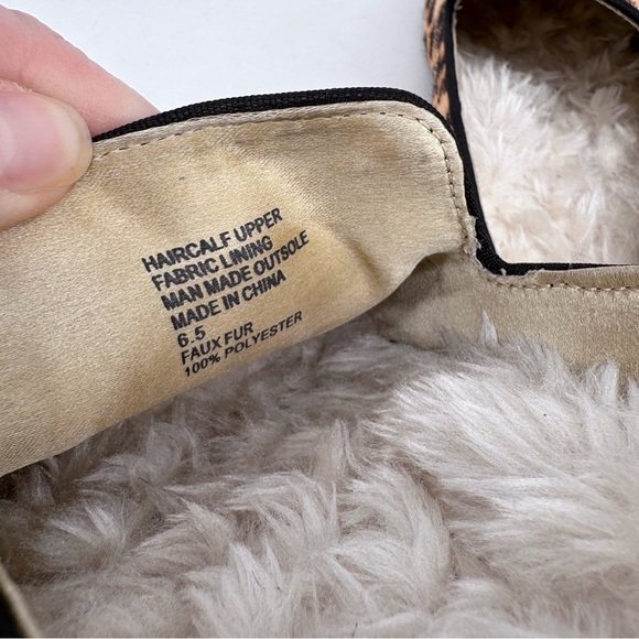BIRDIES The Starling Fur Lined Cheetah Smoking Loafers 6.5 - Picture 13 of 14